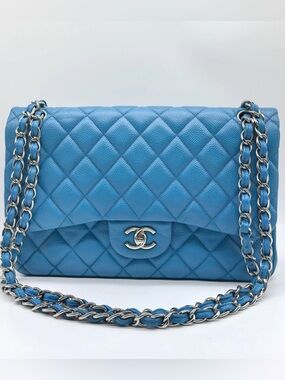 #2 Chanel CF Double Falp Jumbo Blue